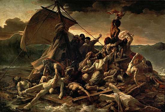 Gericault's Raft of the Medusa catches humanity in all its attitudes and stands as an existential symbol for man alone in the universe, looking for rescue--or for god
